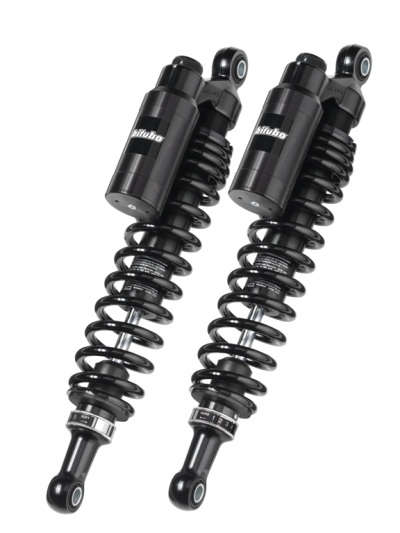 Twinshocks adjustable: spring preload, rebound, compression