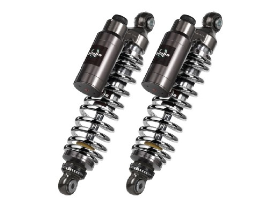 TWIN Shocks ADJ:spring preload/rebound/compression - Chrome spring