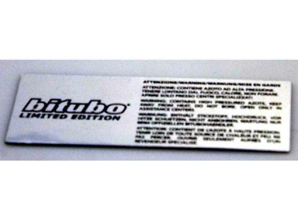 STICKER BITUBO AND WARNING LIMITED EDITION 3M 7903