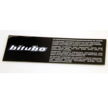 STICKER BITUBO AND WARNING 3M BLACK