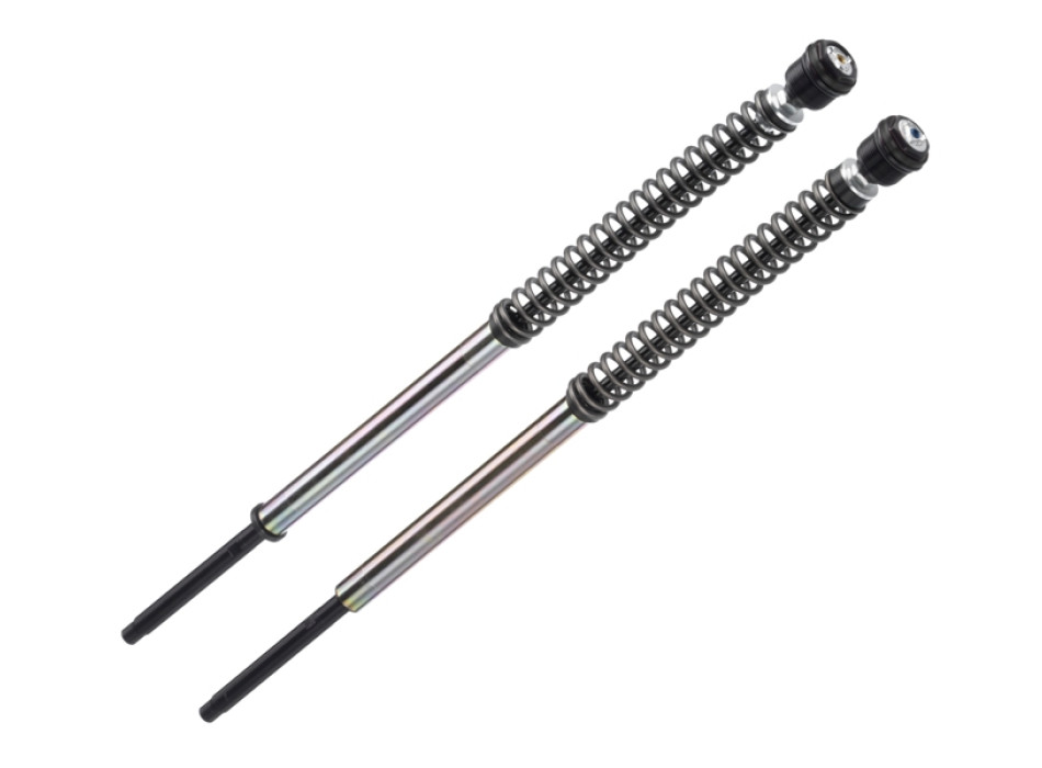 Pressurized cartdrige adjustable: spring preload, Rebound, Compression, without oil, Black ring Lowering to -30mm (suggested oil code 997630 not included)
