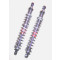 REAR TWIN Shocks - Length 381mm - ADJ:Manual spring preload, rebound - BLACK springs
