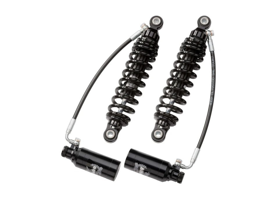 Twinshocks, adjustable: spring preload,rebound, compression length 326mm/12,85 inch DARK EDITION