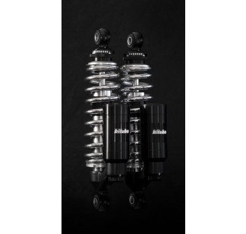 Twinshocks adjustable: spring preload, rebound, compression, length 281mm/11Inch, Piggyback tank, CHROME EDITION