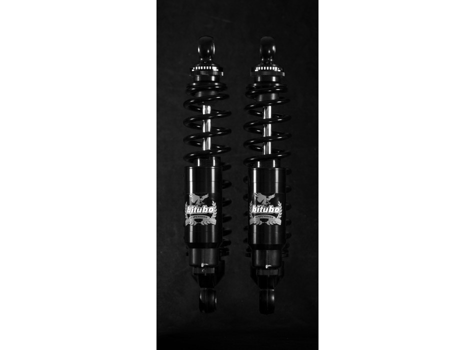 Twinshocks adjustable: spring preload, rebound, compression, length 331mm, (STD -10mm), Piggyback tank, DARK EDITION