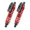 Twinshocks adjustable: spring preload, rebound, compression, length 361mm, Piggyback tank, Red springs