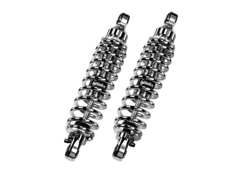 Twinshocks adjustable: spring preload, rebound, length 251mm, (STD -20mm), CHROME EDITION