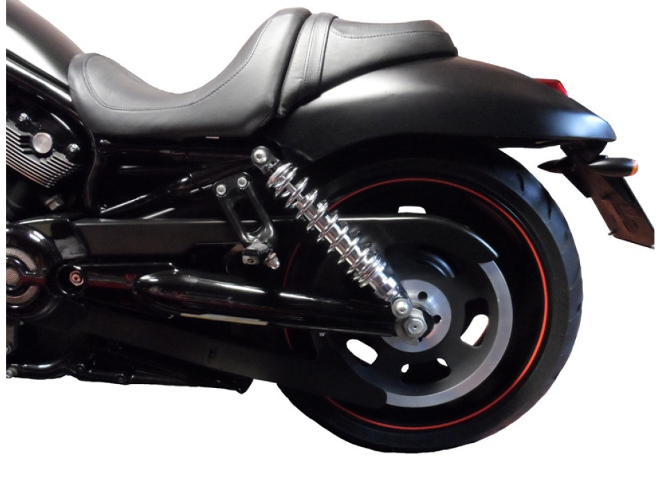 Twinshocks adjustable: spring preload, rebound, length 321mm/12,65Inch, CHROME EDITION