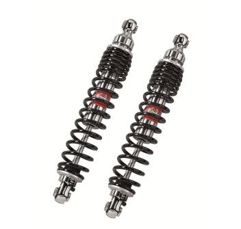 Twinshocks adjustable: spring preload, rebound, length 341mm, CHROME EDITION