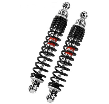 Twinshocks adjustable: spring preload, rebound, length 390mm, CHROME EDITION