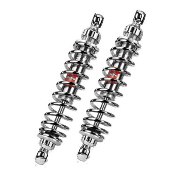 Twinshocks adjustable: spring preload, length 321 mm, CHROME EDITION