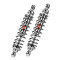 Twinshocks adjustable: spring preload, length 321 mm, CHROME EDITION