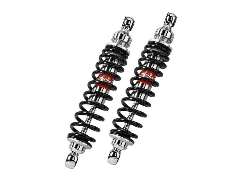 Twinshocks adjustable: spring preload, length 321mm, CHROME EDITION