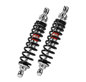 Twinshocks adjustable: spring preload, length 367mm, CHROME EDITION