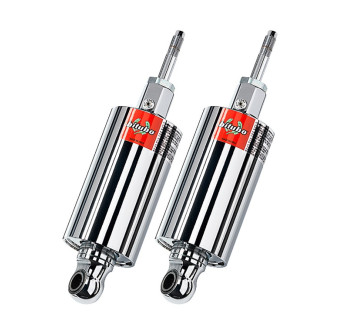 Twinshocks adjustable: spring preload, compression, length, Black spring, Chrome Edition