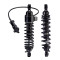 Twinshocks adjustable: single hydraulic spring preload, rebound, length 306mm/12Inch, DARK EDITION