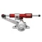 Steering damper kit over tank mounting with Black shock absorber