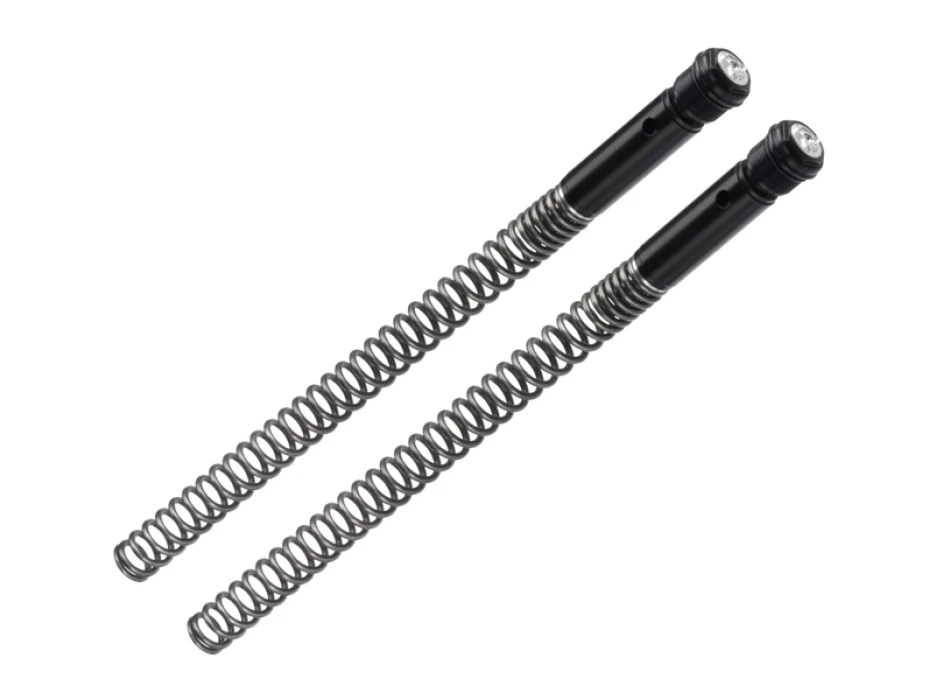 Springs and caps kit adjustable: spring preload, without oil, Black ring, Lowering to -20mm (suggested oil code 997632 not included)