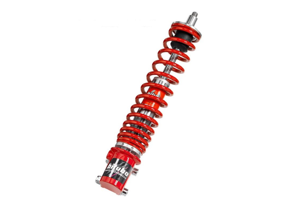 Monoshocks front adjustable: spring preload, Red spring