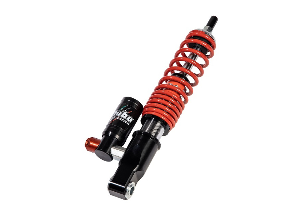Vespa Front Monoshock adjustable: spring preload, compression, Red spring