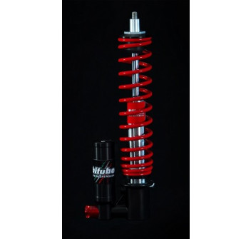 Monoshocks front adjustable: spring preload, compression, Red spring