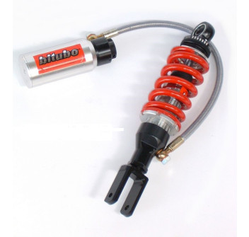 Monoshocks adjustable: spring preload, rebound, compressionwith remote reservoir, length L 323mm