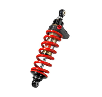 Monoshocks adjustable: hydraulic spring preload, rebound, length, Red spring
