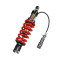 Monoshocks adjustable: hydraulic spring preload, rebound, lenght, Red spring