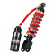 Monoshocks adjustable: spring preload, rebound, compression with remote reservoir, Red spring