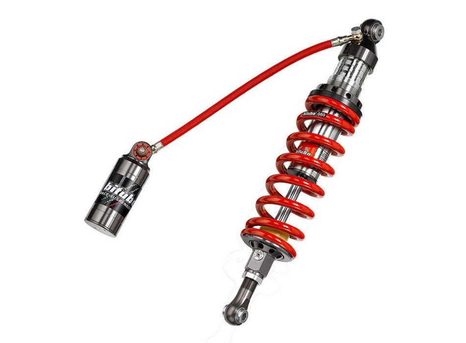 Monoshock adjustable: spring preload, rebound, double compression, length, Red spring