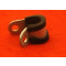 RUBBER LINED CLIP 12mm Ø6.5