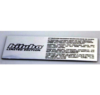 STICKER BITUBO AND WARNING LIMITED EDITION 3M 7903