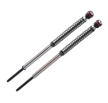 Pressurized cartdrige - ADJ: spring preload; Rebound, Compression; WITHOUT Oil; RED ring.