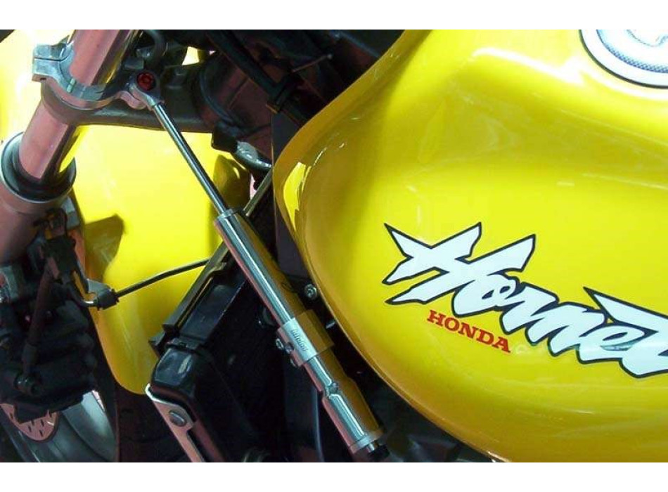 Kit amortisseur de direction montage latéral avec amortisseur rouge