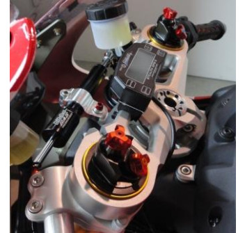 Kit amortisseur de direction montage comme OEM avec amortisseur noir