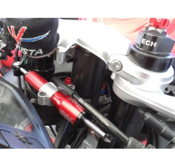 Kit amortisseur de direction montage racing avec amortisseur rouge