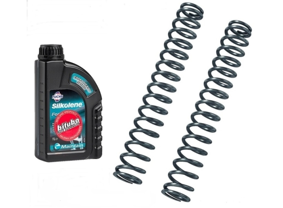 Kit ressorts pour fourche pour Scooter + 2 Lt huile