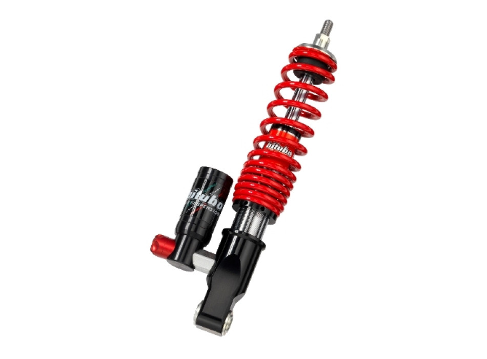 Monoshock avant pour Vespa avec réglage: précharge du ressort, compression, ressort rouge