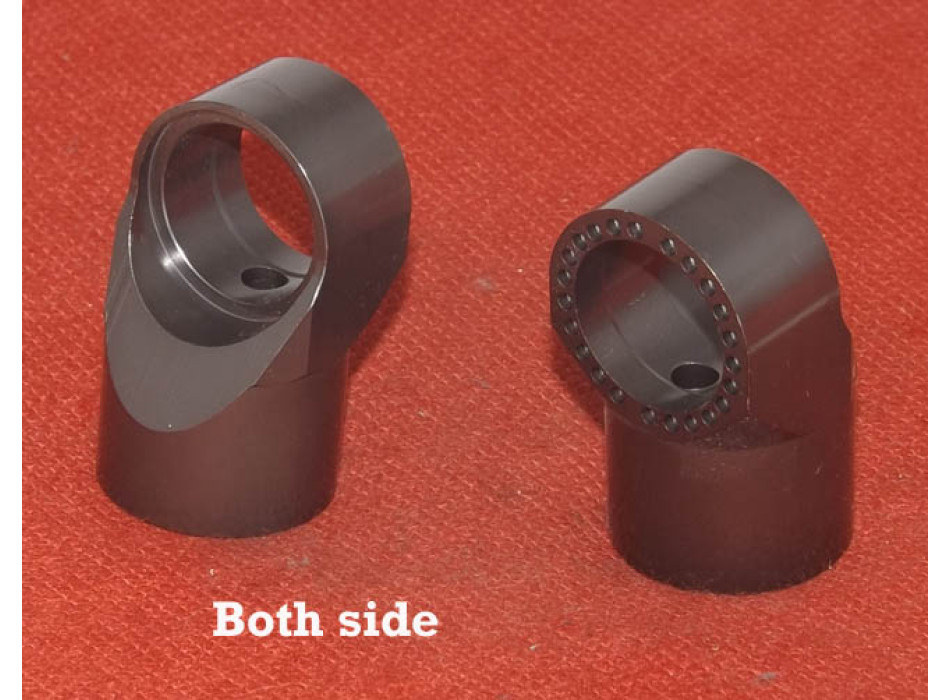 ATTACCO TAPPO 90° INT.33 MOD.F ANODIZZATO ANTRACITE