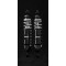 Coppia regolabile: precarico, estensione, compressione, piggyback, Interasse 361mm CHROME EDITION