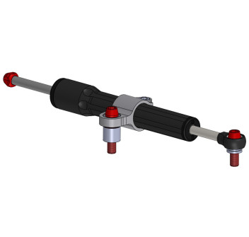 Kit completo di sterzo montaggio originale con ammortizzatore Nero