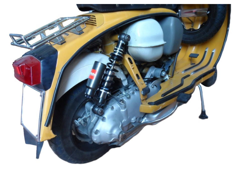 Mono posteriore Regolabile, Vaschetta unita: precarico molla, estensione, compressione, interasse, molla Nera